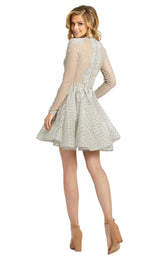 2 of 4 Mac Duggal 30624D Dress Silver