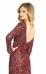 6 of 6 Mac Duggal 4820D Dress Crushed Berry