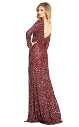 3 of 6 Mac Duggal 4820D Dress Crushed Berry