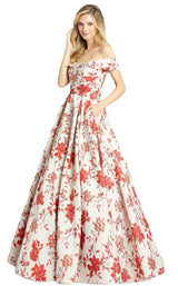 1 of 4 Mac Duggal 48873D Dress Baroque Red