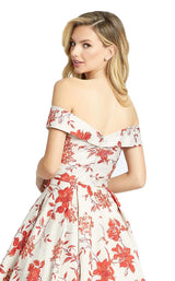 4 of 4 Mac Duggal 48873D Dress Baroque Red