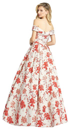 2 of 4 Mac Duggal 48873D Dress Baroque Red