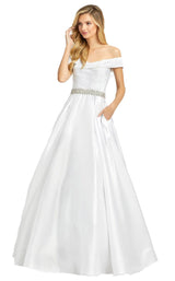 1 of 4 Mac Duggal 48926D Dress White
