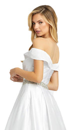 4 of 4 Mac Duggal 48926D Dress White
