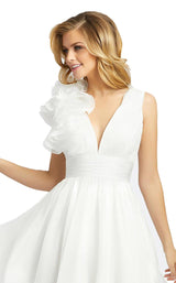 5 of 6 Mac Duggal 48952D Dress White