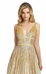 9 of 10 Mac Duggal 4906D Dress Nude Pale Gold