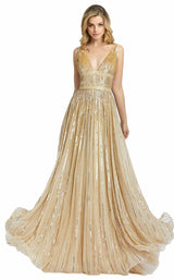 4 of 10 Mac Duggal 4906D Dress Nude Pale Gold