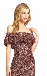 3 of 4 Mac Duggal 4950D Dress Wine Gold