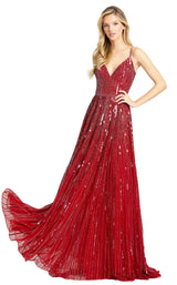 1 of 6 Mac Duggal 4961D Dress Cherry