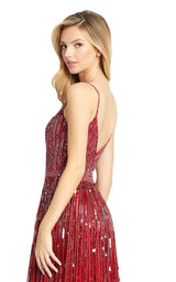 6 of 6 Mac Duggal 4961D Dress Cherry