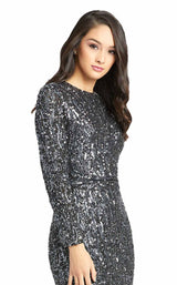 5 of 6 Mac Duggal 4975D Dress Gunmetal
