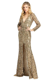 1 of 4 Mac Duggal 5002D Dress Antique Gold