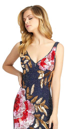 3 of 4 Mac Duggal 5010D Dress Midnight Multi