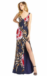 1 of 4 Mac Duggal 5010D Dress Midnight Multi