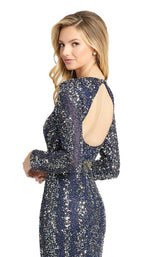 4 of 4 Mac Duggal 5016D Dress Midnight Blue