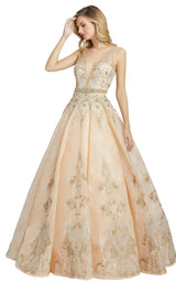 1 of 4 MacDuggal 50525D Dress Champagne