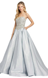 1 of 4 Mac Duggal 66700D Dress Platinum