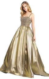 1 of 4 MacDuggal 66743D Dress Gold