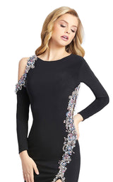 3 of 4 Mac Duggal 66769D Dress Black Multi