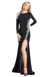 1 of 4 Mac Duggal 66769D Dress Black Multi