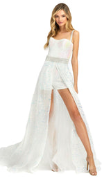 2 of 6 Mac Duggal 66858D Dress Crystal Ice