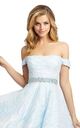 3 of 4 Mac Duggal 66981D Dress Ice Blue