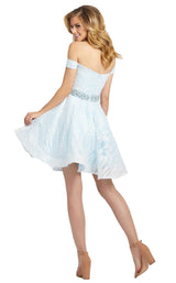 2 of 4 Mac Duggal 66981D Dress Ice Blue