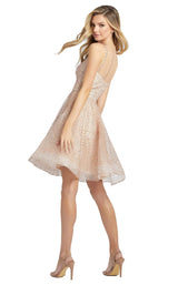 2 of 4 Mac Duggal 67025D Dress Rose Gold