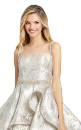 3 of 4 Mac Duggal 67029D Dress Porcelain Gold