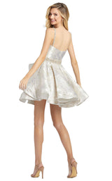 2 of 4 Mac Duggal 67029D Dress Porcelain Gold