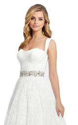 3 of 4 Mac Duggal 67150D Dress White