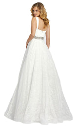 2 of 4 Mac Duggal 67150D Dress White