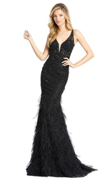1 of 4 Mac Duggal 77464D Dress Black