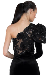 4 of 4 Nicole Bakti 6842 Jumpsuit Black