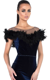 2 of 2 Nicole Bakti 6851 Dress Navy