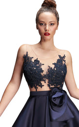 2 of 2 Nicole Bakti 6889 Dress Navy