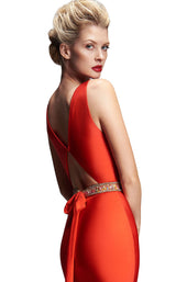 4 of 4 Nicole Bakti 6894 Dress Red