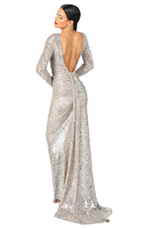 2 of 6 Nicole Bakti 6904 Dress Silver