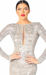 4 of 6 Nicole Bakti 6904 Dress Silver