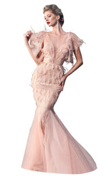 1 of 2 Nicole Bakti 6923 Dress Dusty-Rose