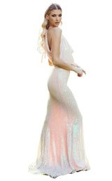 1 of 4 Nicole Bakti 6967 Dress Coral