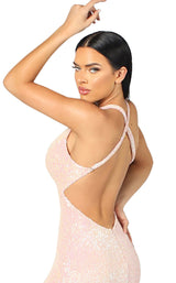 4 of 4 Nicole Bakti 6968 Dress Coral