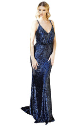 1 of 6 Nicole Bakti 6970 Dress Royal