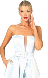 3 of 4 Nicole Bakti 6977 Dress Sky-Blue