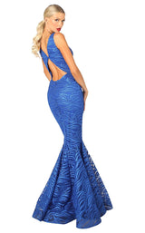2 of 4 Nicole Bakti 6983 Dress Royal
