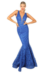1 of 4 Nicole Bakti 6983 Dress Royal