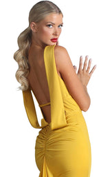 8 of 8 Nicole Bakti 6989 Dress Chartreuse