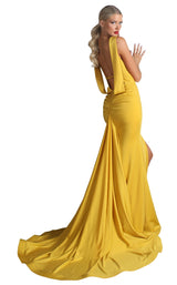 4 of 8 Nicole Bakti 6989 Dress Chartreuse