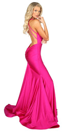 3 of 6 Nicole Bakti 6993 Dress Fuchsia