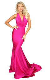 2 of 6 Nicole Bakti 6993 Dress Fuchsia